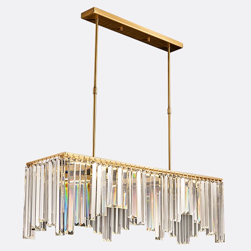 Crystal Contemporary Geometric Island Lighting Multi Lights Chandelier Lighting Fixtures