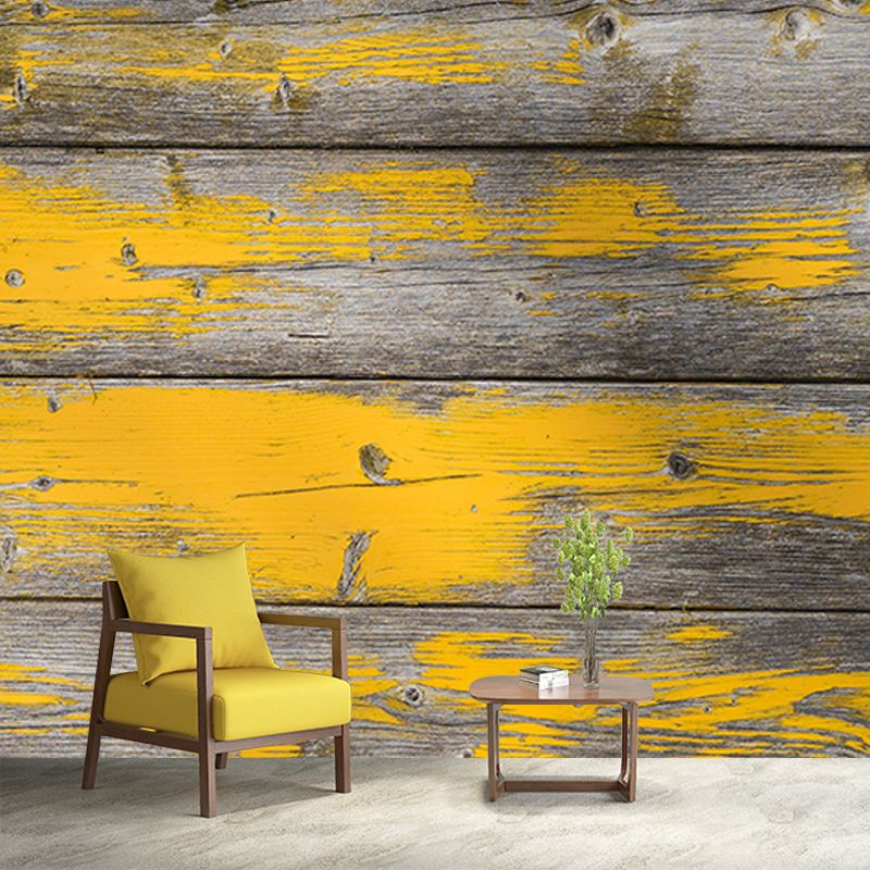 Modern Style Photography Mural Wallpaper Wood Grain Indoor Wall Mural