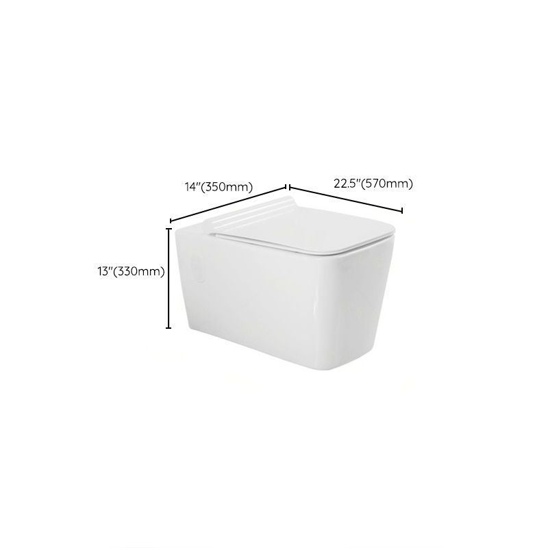 Modern Wall Hung Toilet One-Piece Urine Toilet with Seat for Washroom