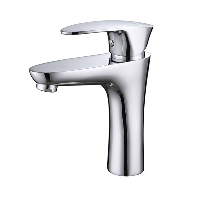 Single Handle Basin Lavatory Faucet Low Arc Brass Bathroom Faucet