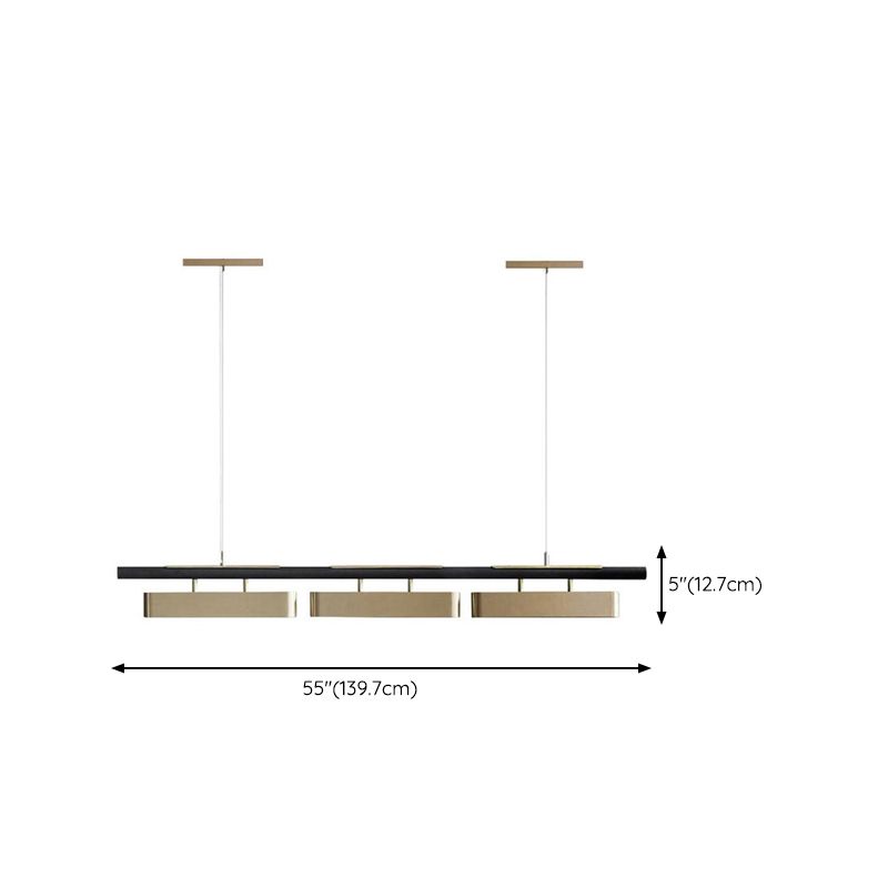 Modern Gold Shade Chandelier Lamp Metal Ceiling Pendant Light for Kitchen