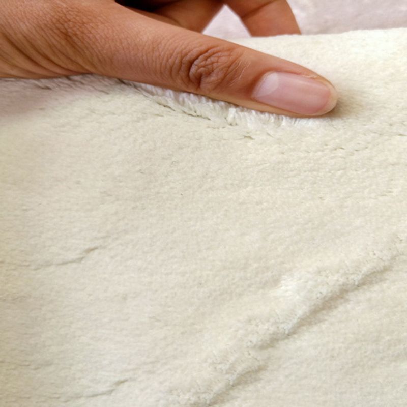 Black Gridding Rug Polyester Modern Rug Stain Resistant Rug for Home Decor