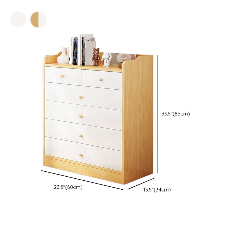 Contemporary Manufactured Wood Accent Cabinet Rectangle Storage Cabinet with Drawer