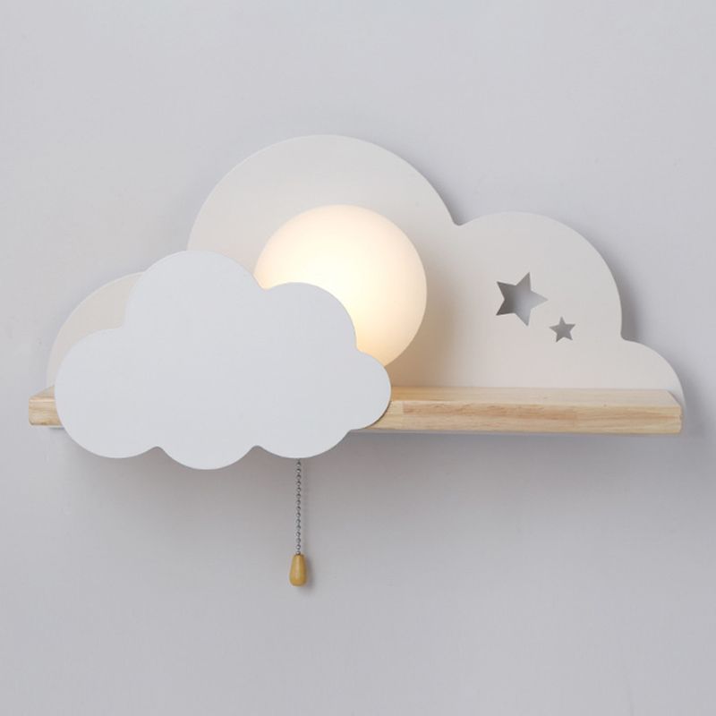 Moderna semplicità nuvola a parete a parete leggera monte muro di lampada per camera da letto