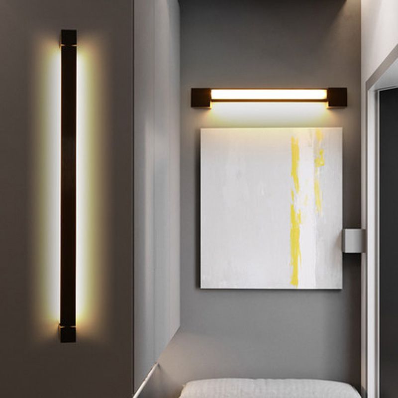 Moderno stile minimalista di vanità lineare luci di vanità in metallo illuminazione per bagno per bagno