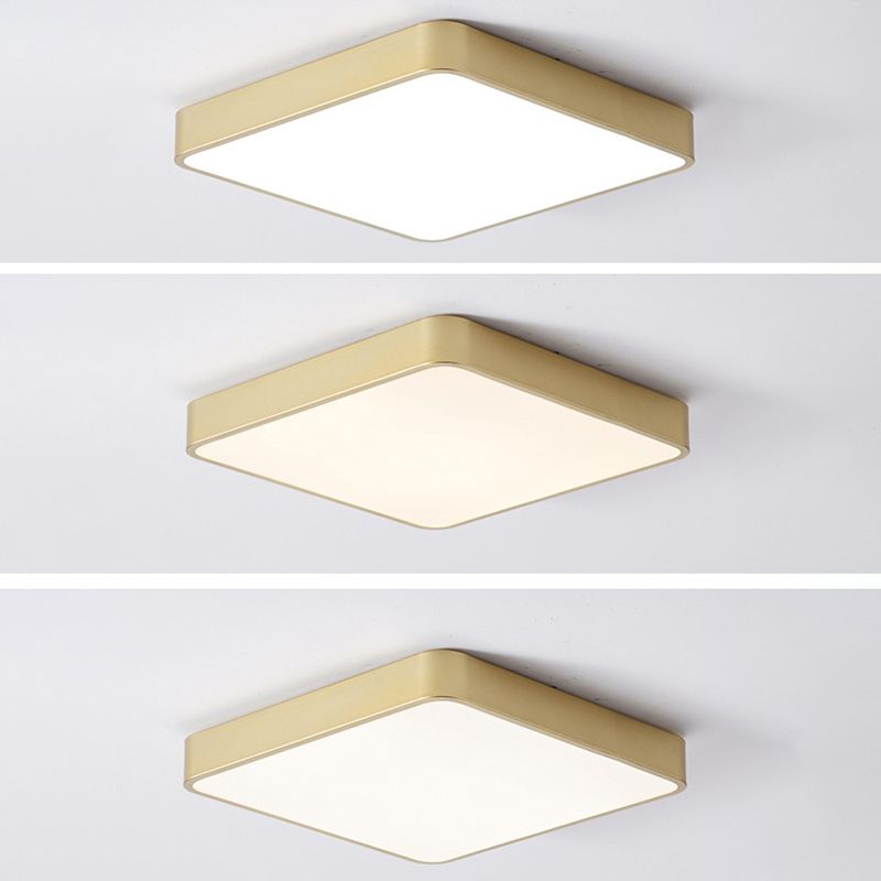 Modern Style Aluminum LED Flush Light Bedroom Ceiling Mounted Light with 1 Light