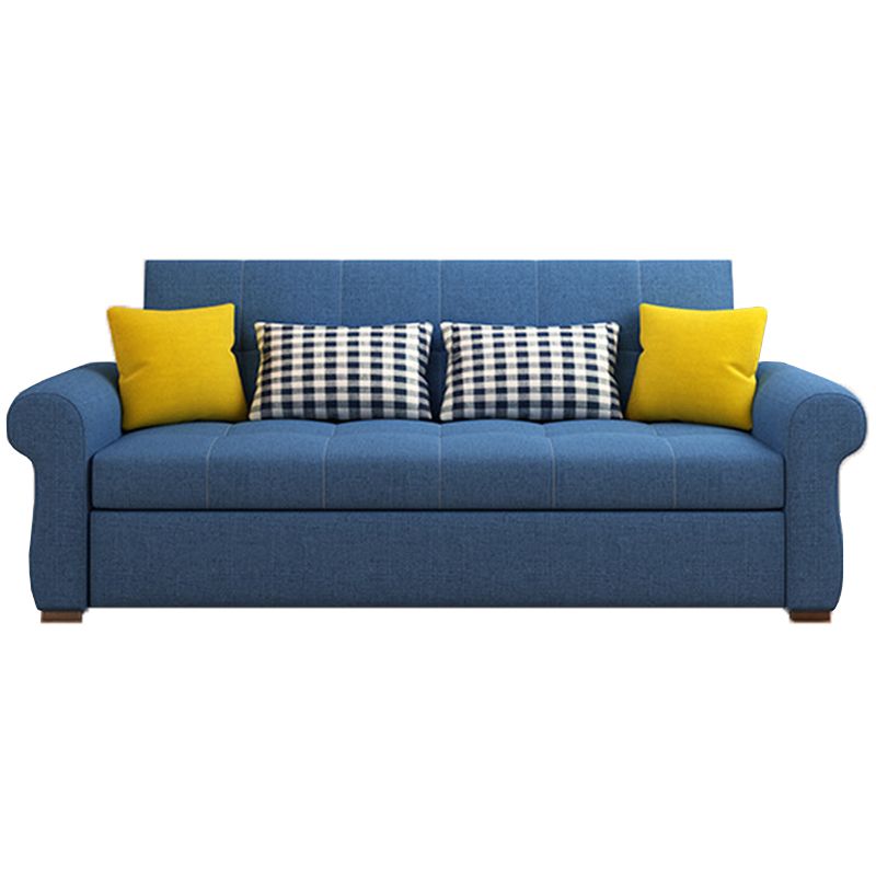 Cushion Back Futon Sofa Bed Pillow Included Flared Arms Sleeper Sofa