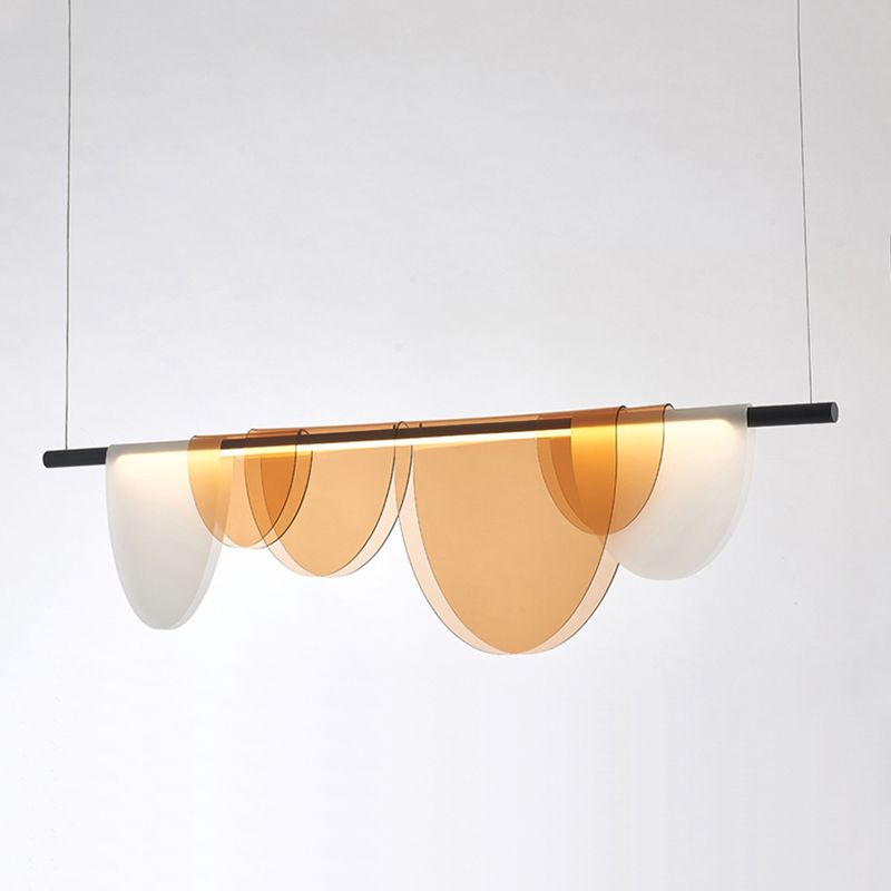 Moderner Stil Linearer Anhänger Licht Acryl 1 Licht Anhängerleuchte