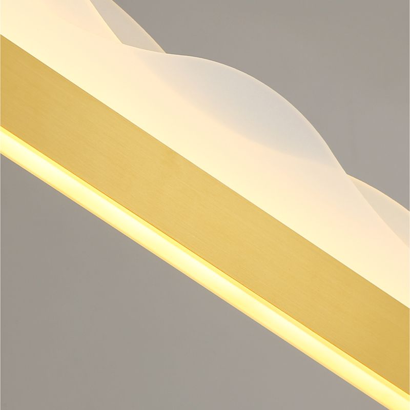 Estilo moderno lineal isla light light metal 1- luz colgante de la isla ligera