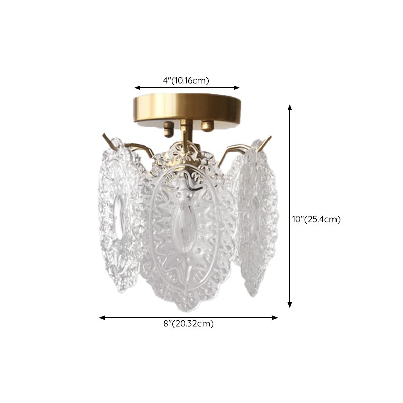 Modern Ceiling Light Creative Glass Flush Mount Ceiling Light Fixture for Bedroom