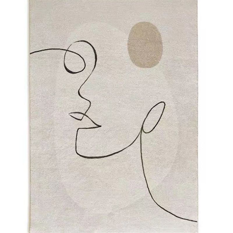 Contemporary Carpet Patchwork Area Carpet Polyester Washable Indoor Rug for Home Decoration