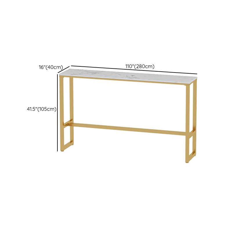 Glam Style Bar Set 1/2/3/5 Pieces Faux Marble Rectangle Counter Set