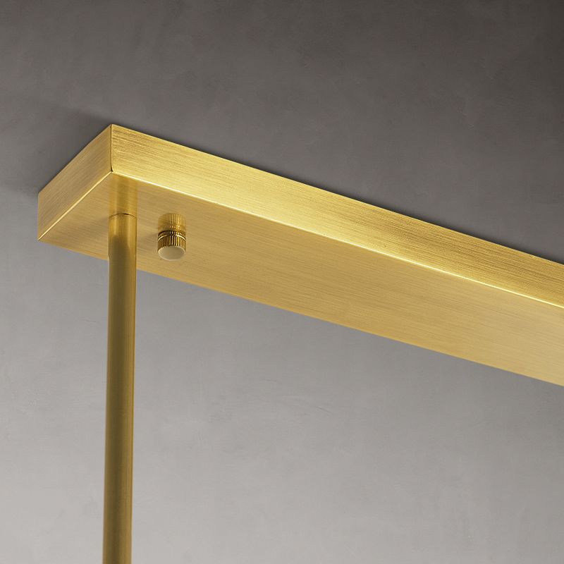 Accesorios de iluminación de la isla de cilindro modernos de vidrio blanco 3 iluminación colgante