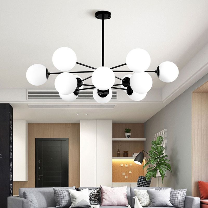 Globe kroonluchter verlichtingsarmaturen moderne multi-head suspensie hanger lampen