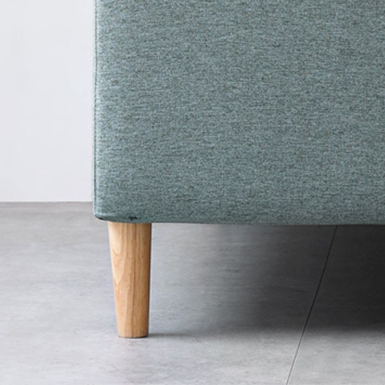Linen Sofa for Living Room with Storage Slipcovered Sofa with 1 Pillow