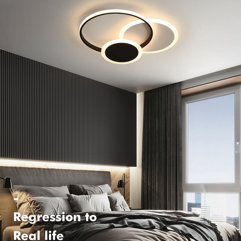 Cirkels dicht bij plafond verlichting minimalistische stijl metalen LED flush mount verlichting