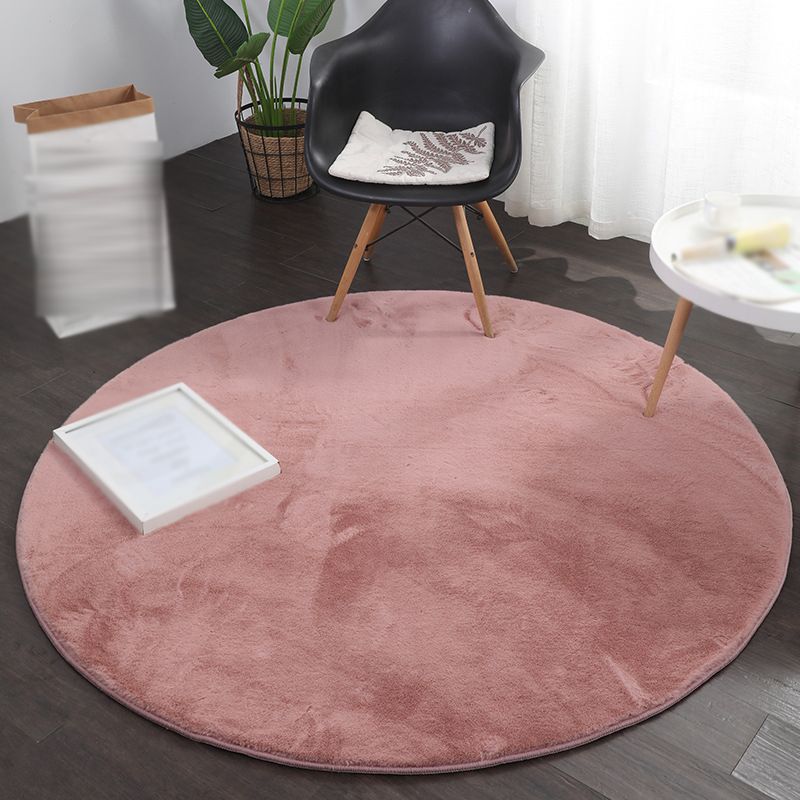 Tapis moderne gris en Polyester de couleur unie, résistant aux taches, pour la décoration de la maison