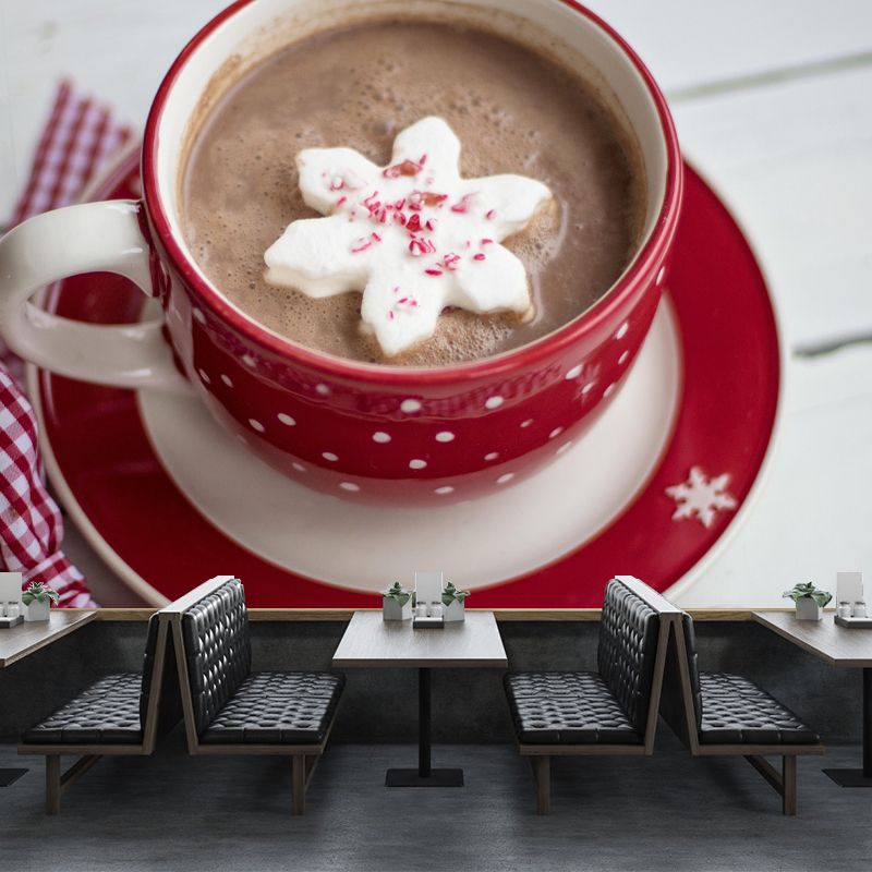 Modern Marshmallow Mural Wall Decor Environment Friendly for Dessert Shop