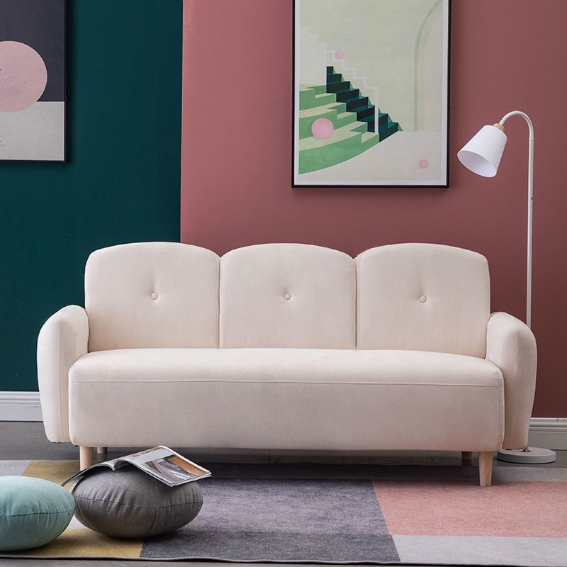 29.92" High Velvet Sofa Recessed Arm Sofa with 3-seater for Apartment