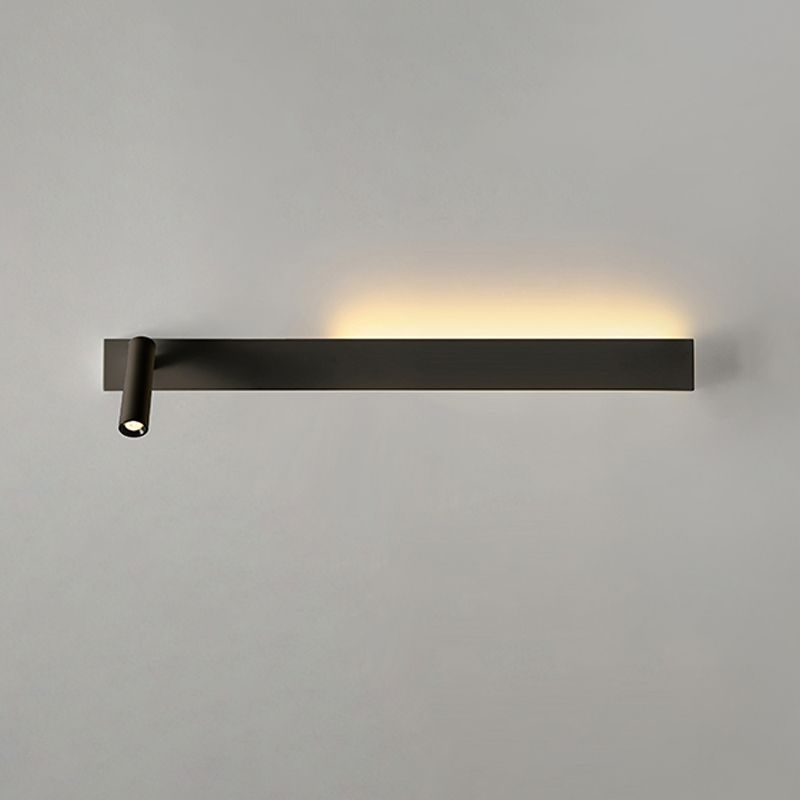 Metal Square Shape Wall Light Modern Style 2-Lights Reading Wall Mounted Light Fixture