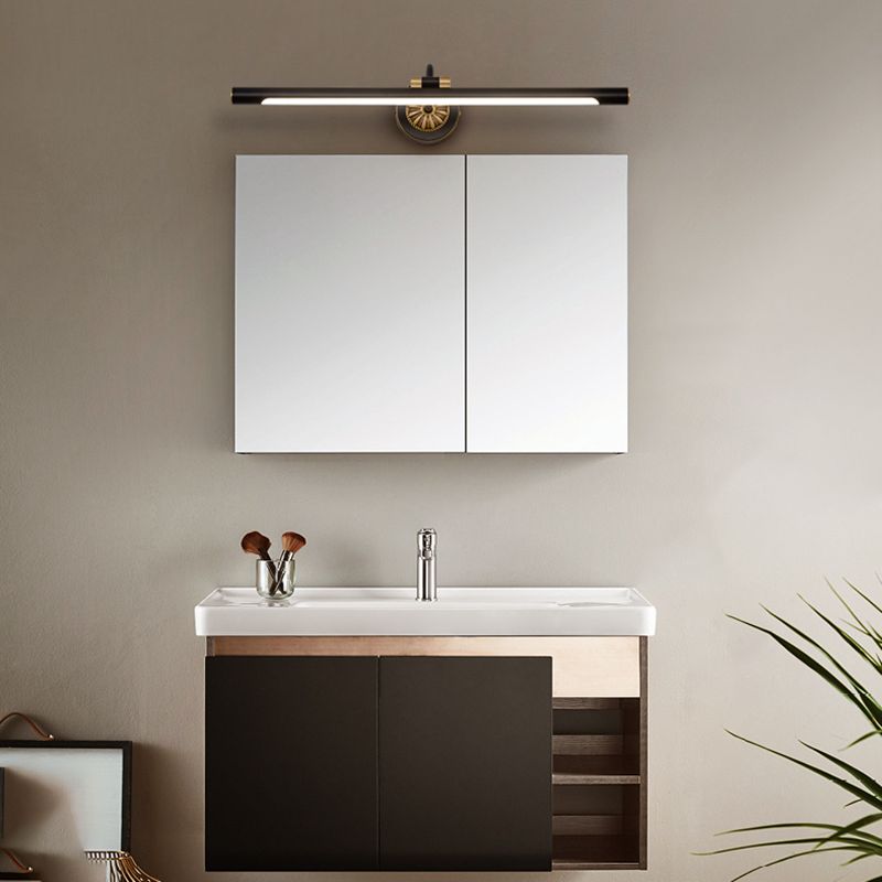 Traditional Mirror Front Lighting LED Vanity Wall Light Fixture with Acrylic Shade