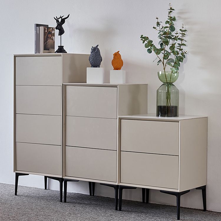 Solid Wood Modern Storage Chest Vertical Dresser without Mirror