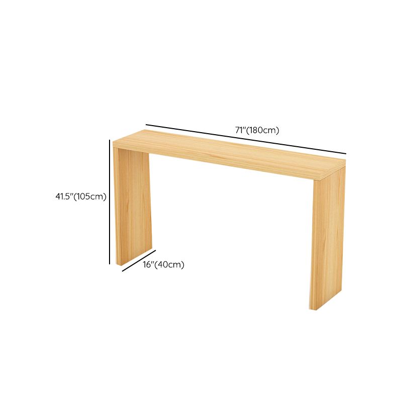 Modern Bar Dining Table Rectangle Wooden Frame Bar Table for Kitchen