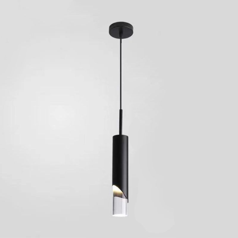 Stile moderno Acrilico Acrilico Ampiccamento Luci a sospensione Lampade cilindriche per camera da letto