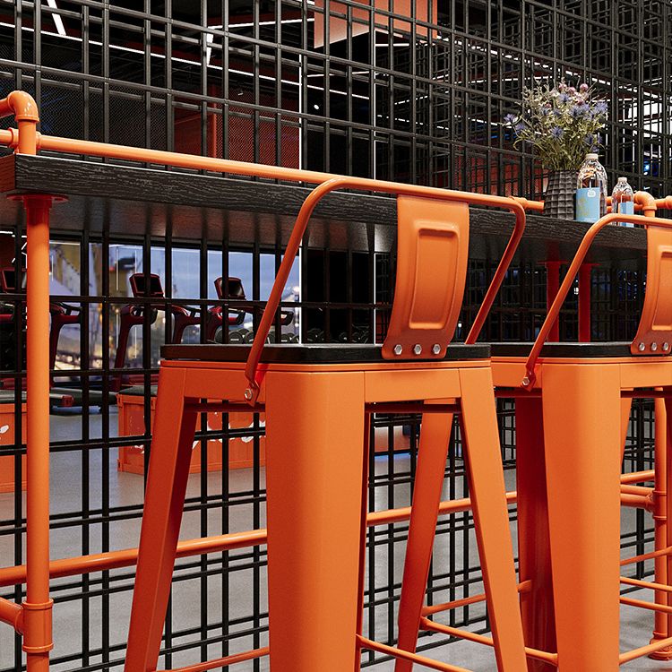 Indoor Contemporary Bar Dining Table Rectangle Metal Legs Bar Table