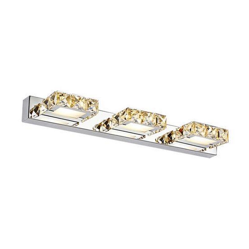 Modern Crystal Makeup Mirror Light Simple LED Mirror Lamp Fixture for Bathroom
