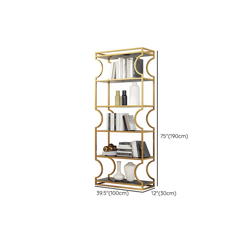 Urban Shelf Bookcase Metal Vertical Bookshelf for Study Room