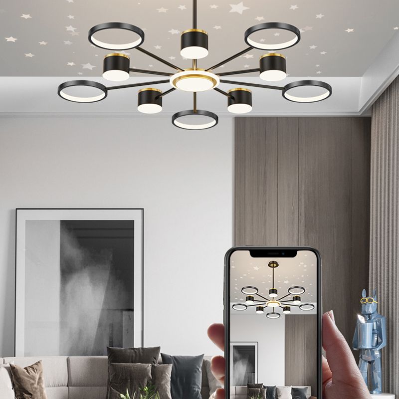 Geometrische ophanging hanglampen moderne verlichting kroonluchters metaal kroonluchter