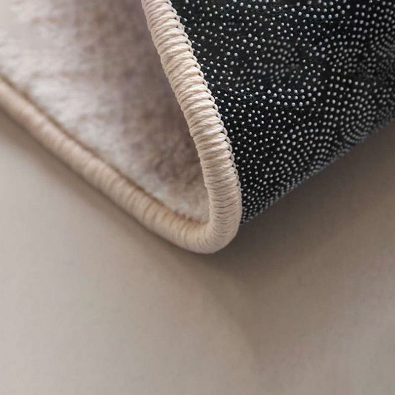 Contemporary Round Carpet Abstract Pattern Rug Stain Resistant Area Rug for Living Room