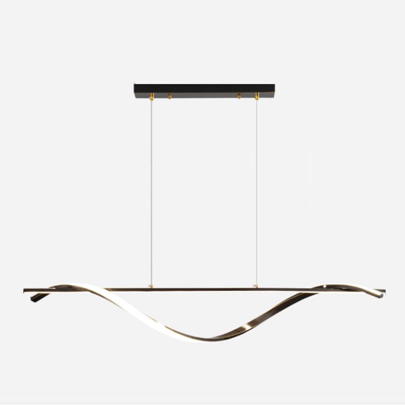 2-Light Geometric Island Lighting Modern Metal Island Pendant Lights