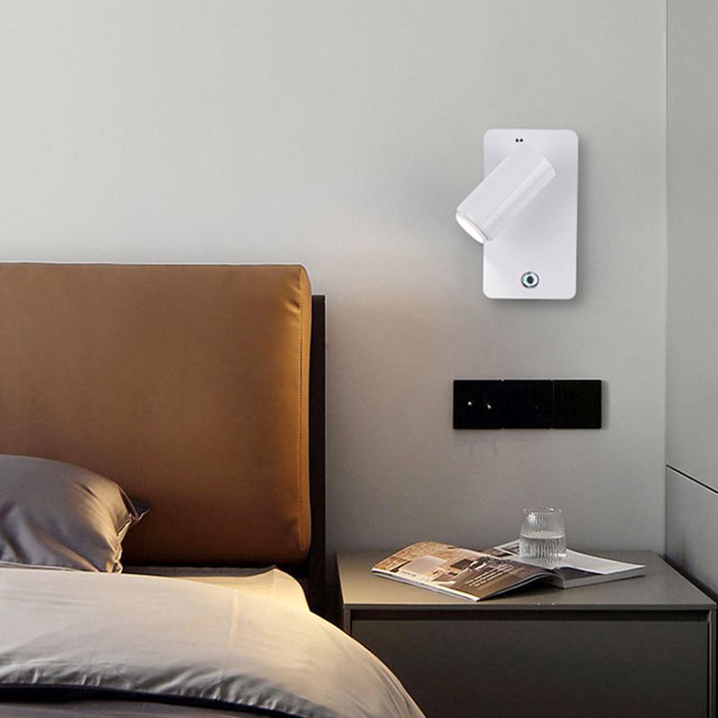 Modern Geometric Shape Wall Sconce Reading Wall Light with Acrylic Shade for Bedroom
