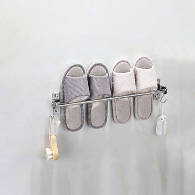 3-Piece Stainless Steel Bathroom Accessory Set Modern Chrome Slipper Stand