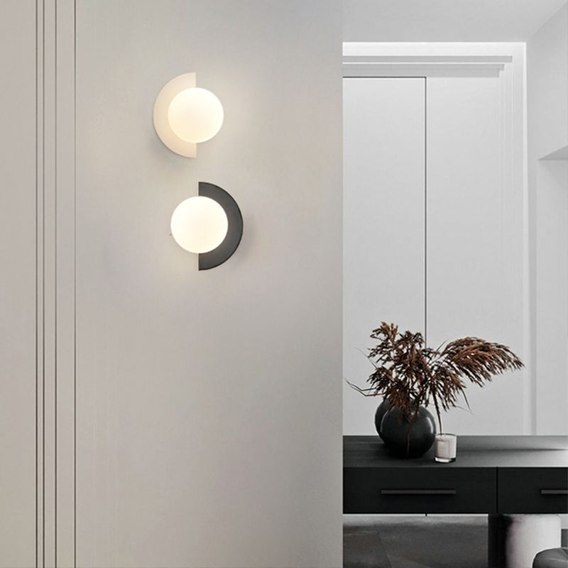 Ball Metal Wall Sconce Modern Nordic Macarons Single Light Wall Mounted Light