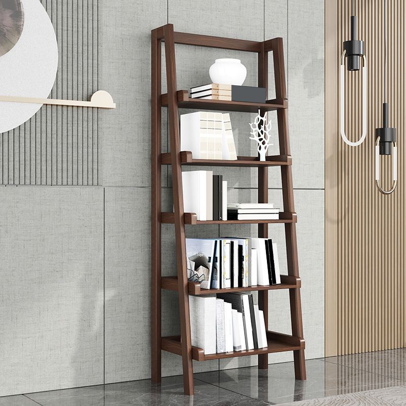 Scandinavian Open Back Standard Bookshelf Wooden Bookcase for Study Room