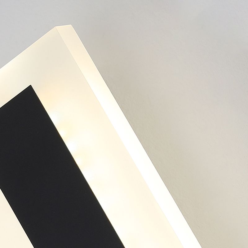 Strip Shape LED Wall Mount Light Modern Style Wall Light with Acrylic Shade for Outdoor