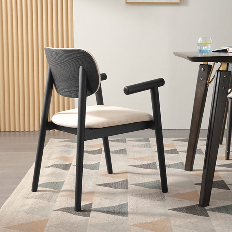 Dining Room Arm Dining Chair Home Modern Solid Wood Dining Chair
