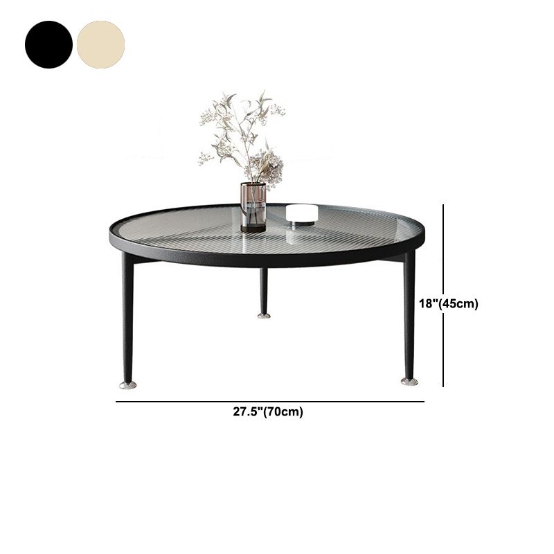 3 Legs Glass Top Coffee Table Minimalist Modern Coffee Table