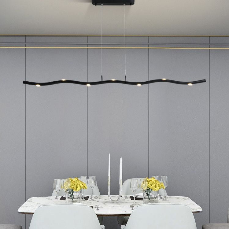 Linear Island Pendant Lights Ultra-Contemporary Aluminum Island Pendant Lights for Restaurant