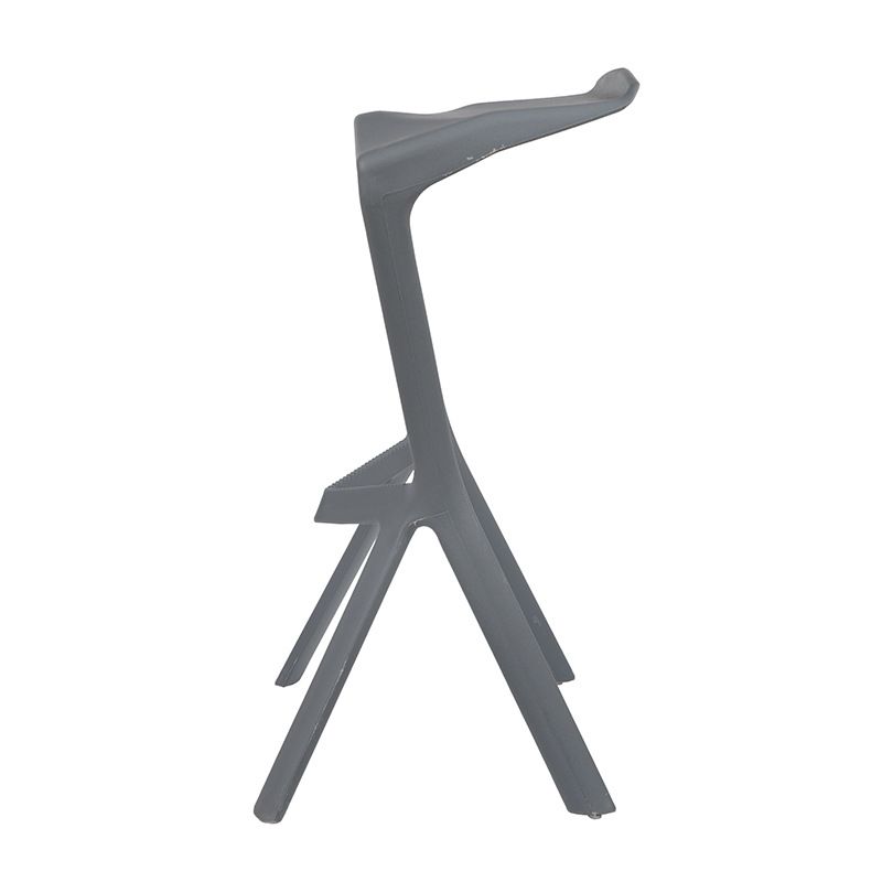 Nordic Distinctive Modelling Barstool Plastic 4 Legs Bar Stool for Living Room, Set of 4