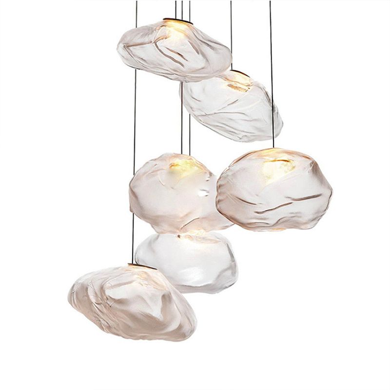 Modern Style Glass Hanging Light Creative Pendant Lighting Fixture for Dining Room