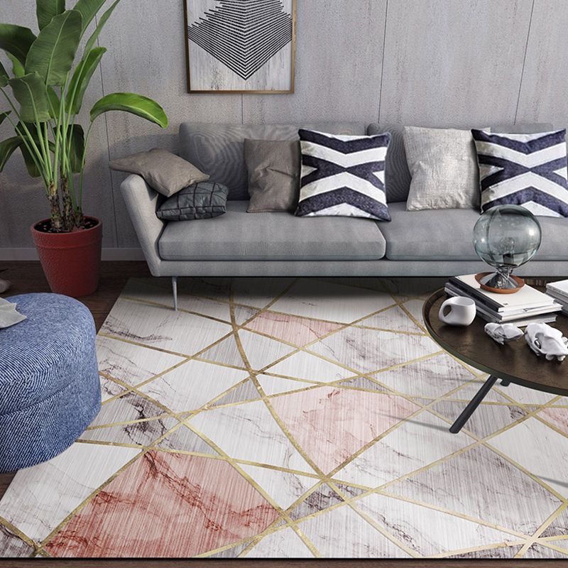 Alfombra de bombardeo de empalme suave alfombra modernista alfombra modernista alfombra sin deslizamiento para decoración del hogar