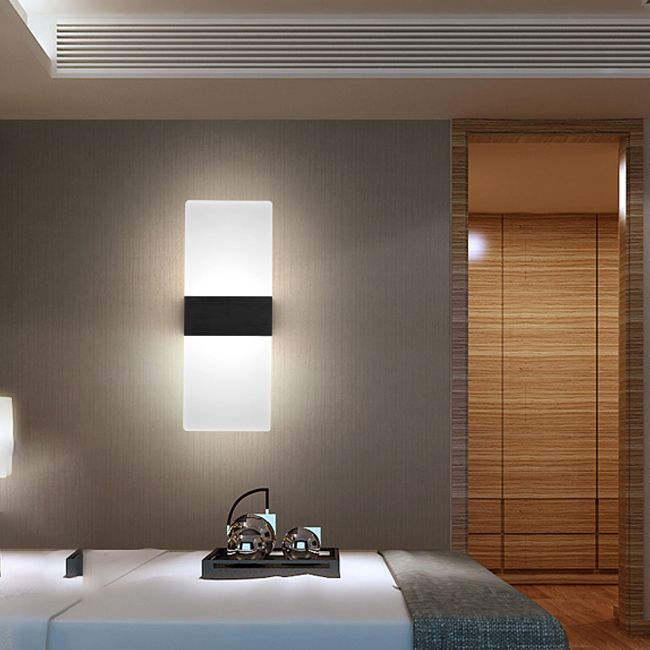 Modern Style Geometric Wall Sconce Lights Metal 1 Light Wall Lighting Fixtures