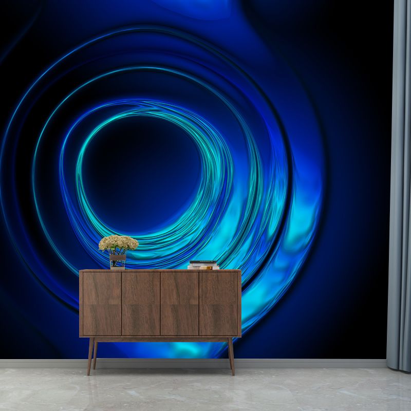 Abstract Swirl Stain-Resistant Wall Mural Contemporary Wall Art for Living Room