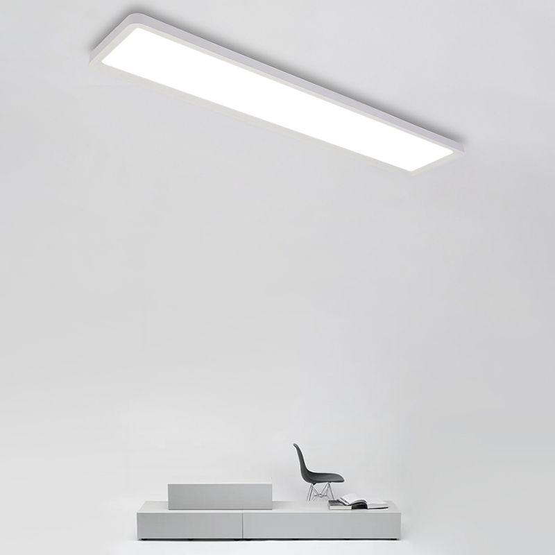Moderne rechteckige Deckenleuchte, Deckenleuchte aus Metall, Deckenleuchte für Büro