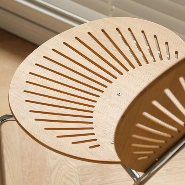 Zeitgenössischer Stil Metal Stuhl Set Open By Side Küche Esszimmerstühle