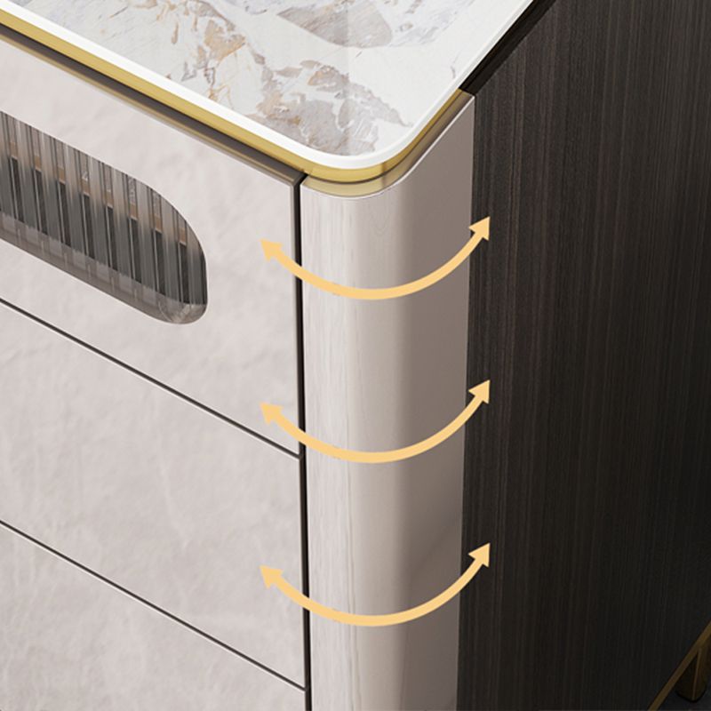 15.6-inch Width Glam Storage Chest Dresser Manufactured Wood Dresser